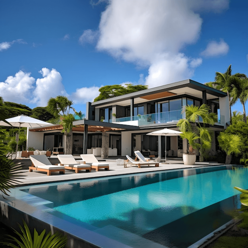 Villa contemporaine avec piscine
